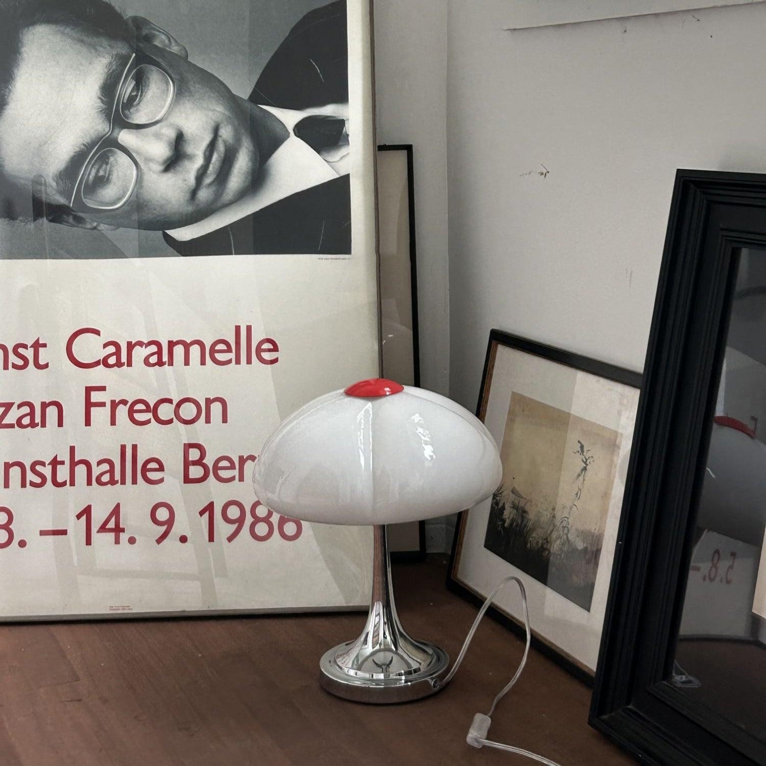 Cream Style Glass Mushroom Table Lamp K706