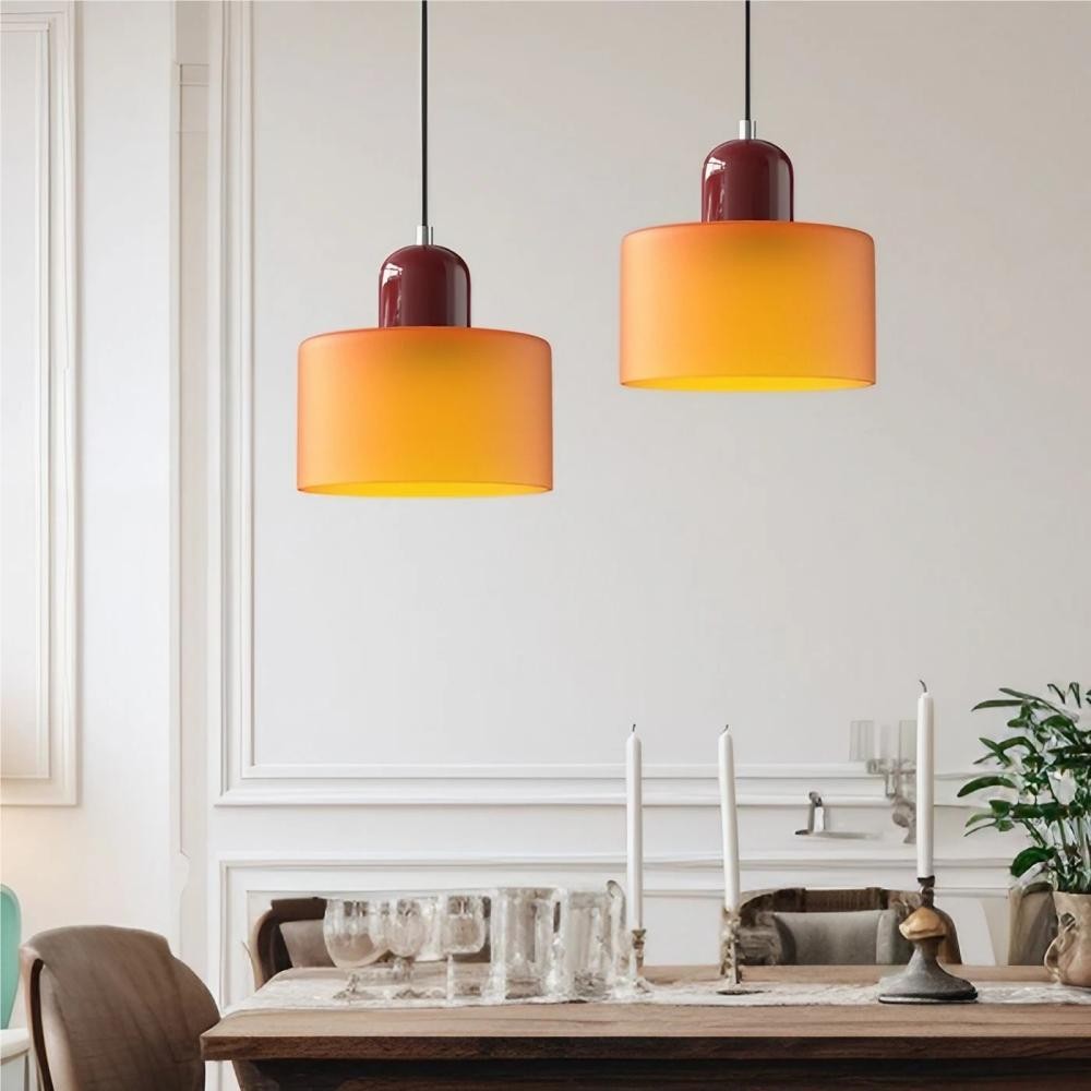Morandi Cylinder Glass Pendant Light K30