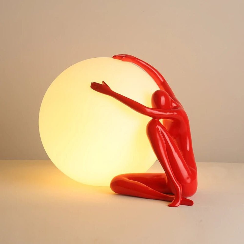 Humanoid Ball Holding Table Lamp K217
