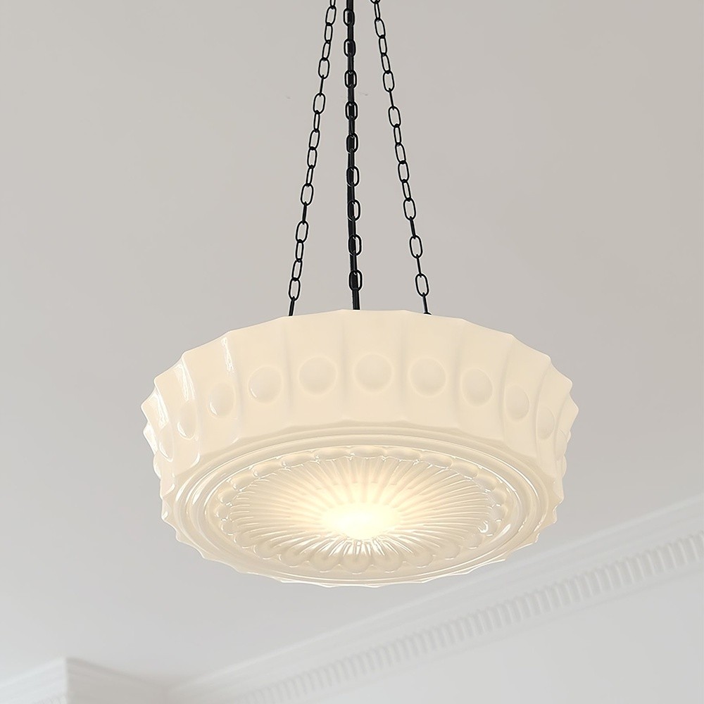 Iron Glass Cylinder Shade Chandelier K827