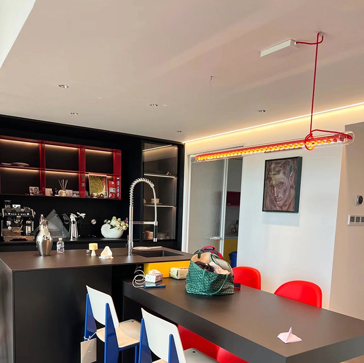 Tubular Linear LED Pendant Lamp D696