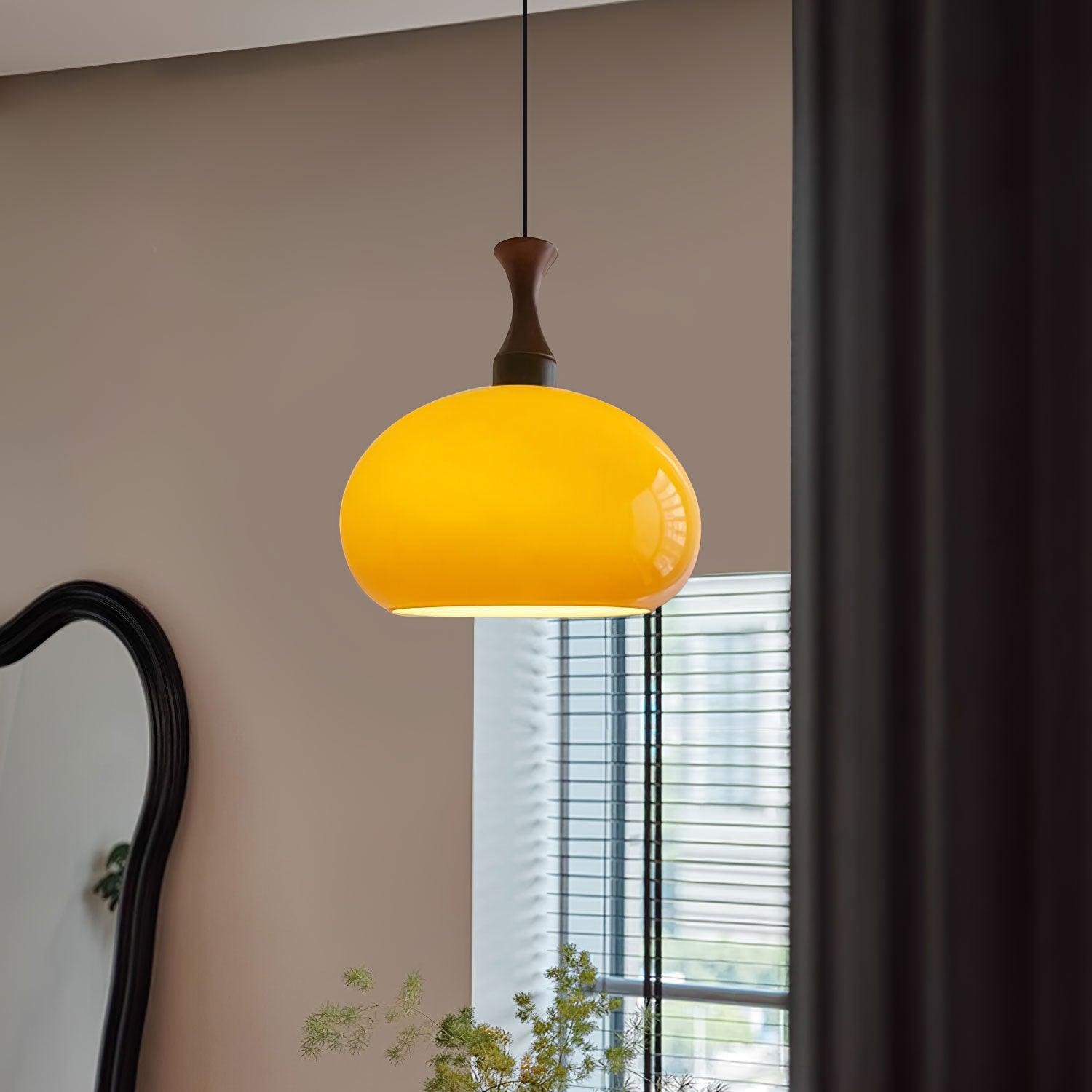 Spherical Orange Practical Luxury Pendant Lamp K561