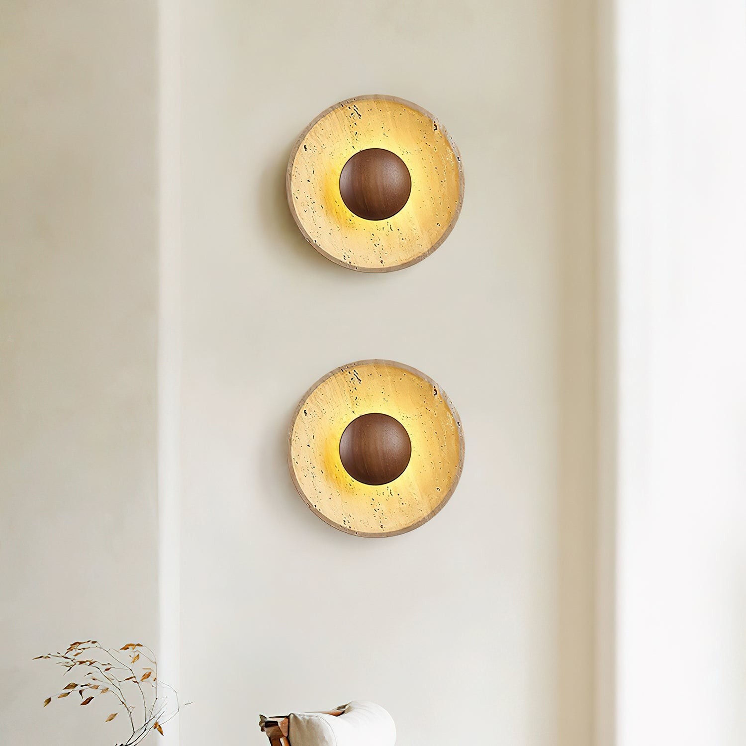 Artistic Stone Brown Wall Light K416
