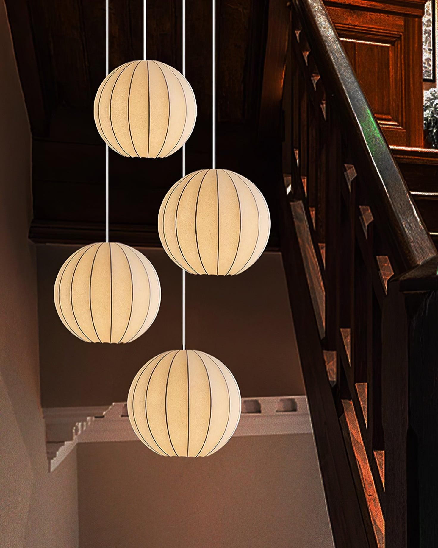 Creative Japanese Minimalist Silk Pendant Lamp For Restaurant K438