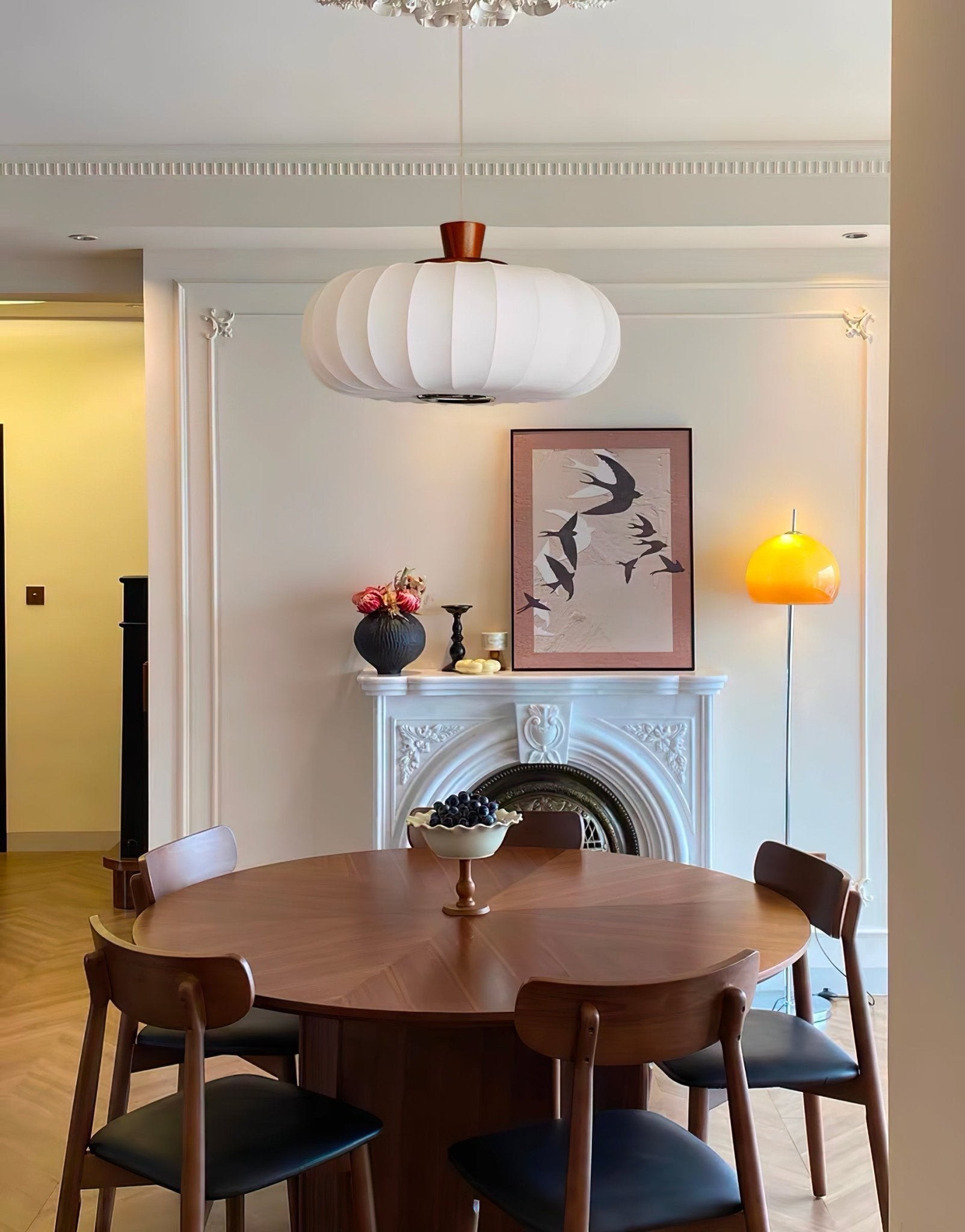 Classic Silk Lantern Pendant Light K665