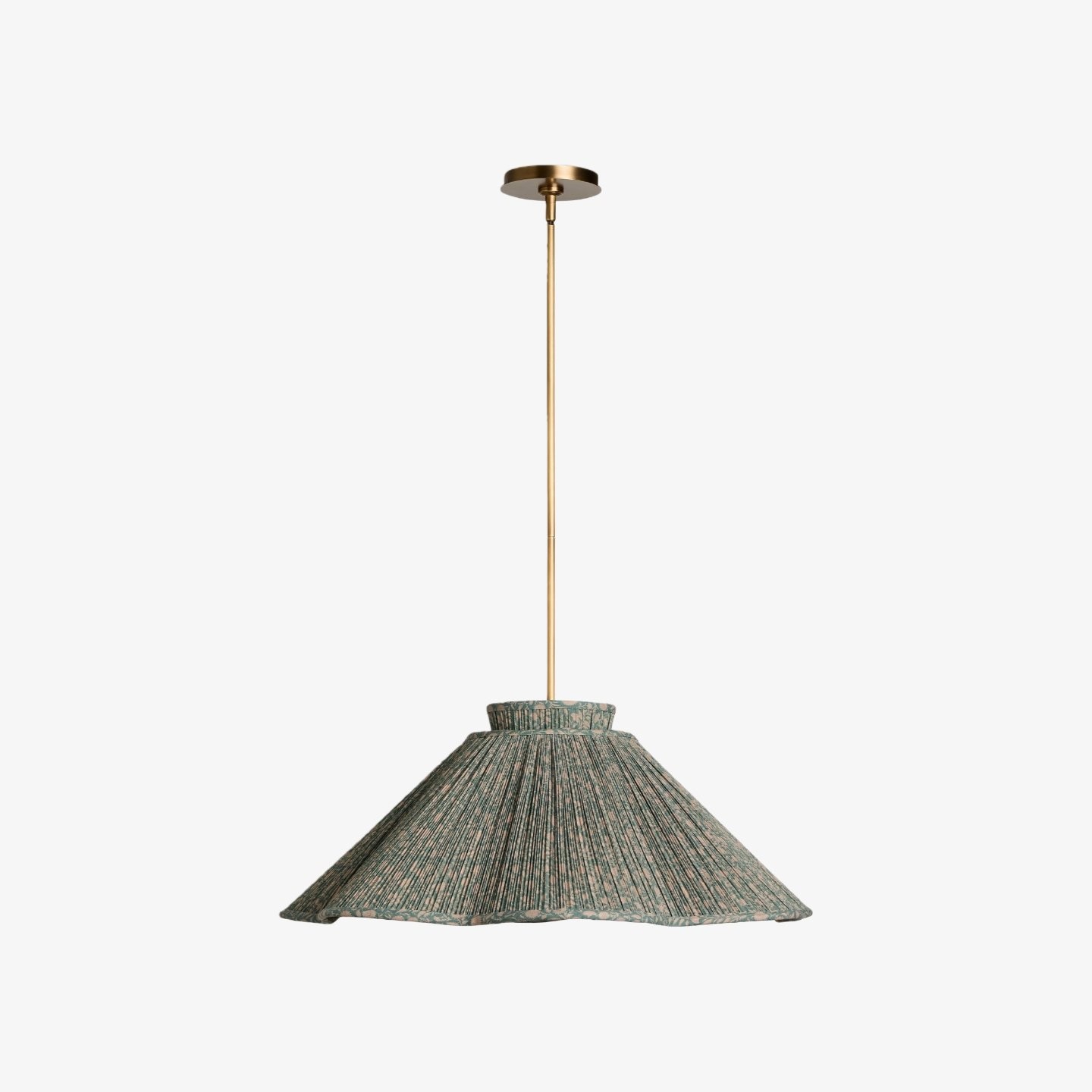 Florevian Modern Linen Pendant Lamp - Art-Inspired Statement Lighting for Dining Space K1629