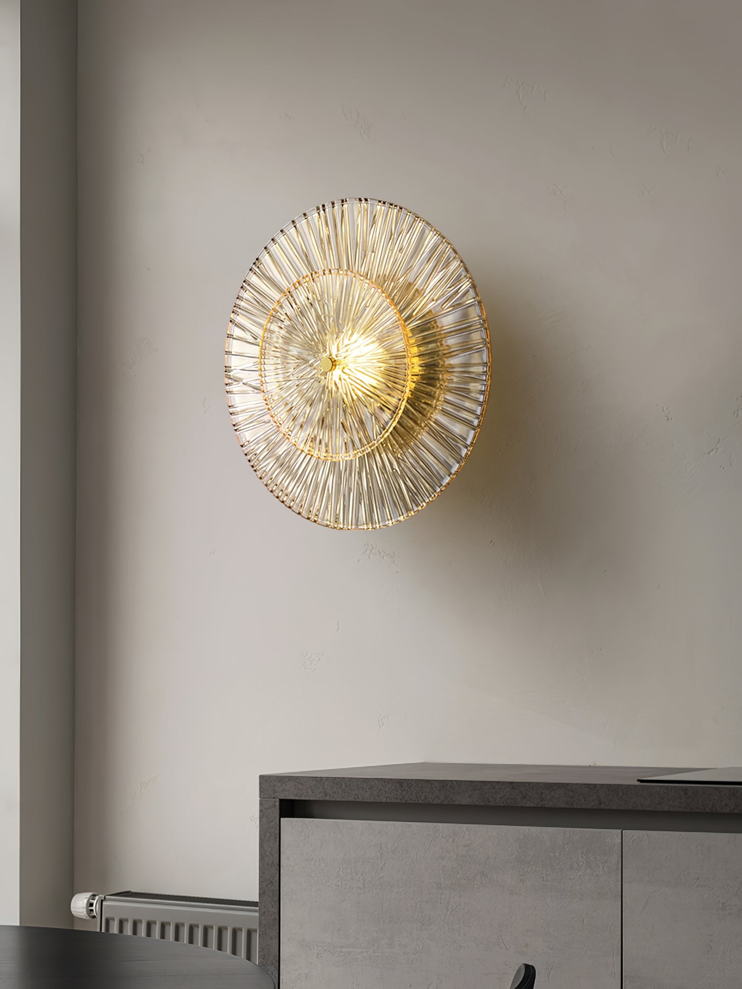 Modern Creative Round Crystal Wall Lamp K648