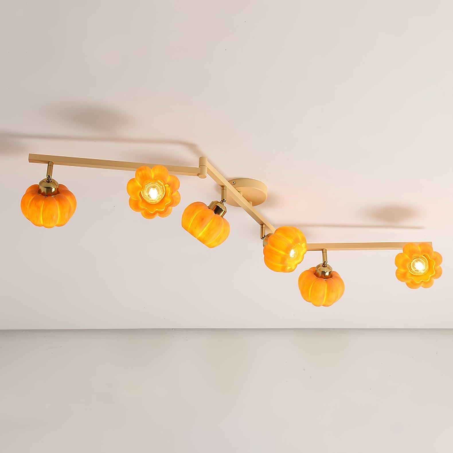 Pumpkin Flower Ceiling Lamp K739