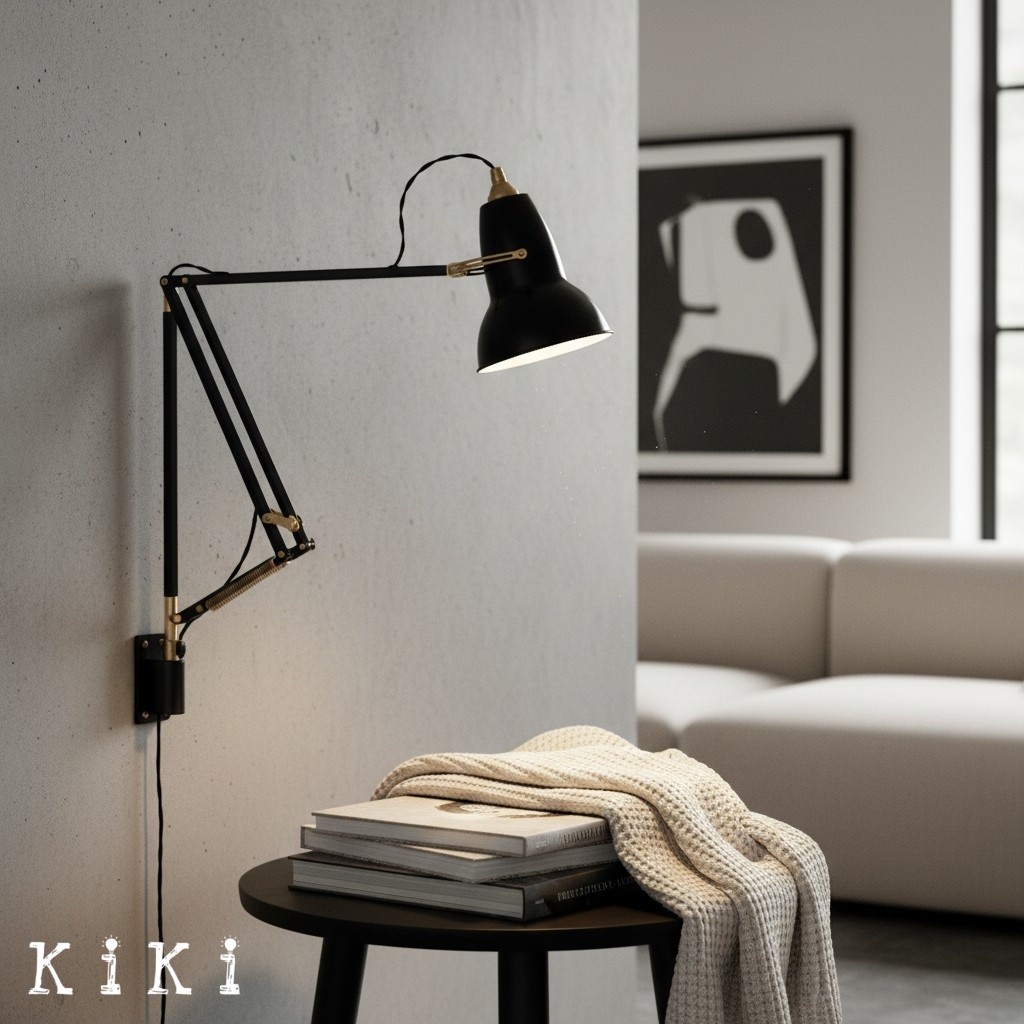 Modryx Minimalist Adjustable Wall Lamp - Functional Modern Lighting for Home Interiors K2153