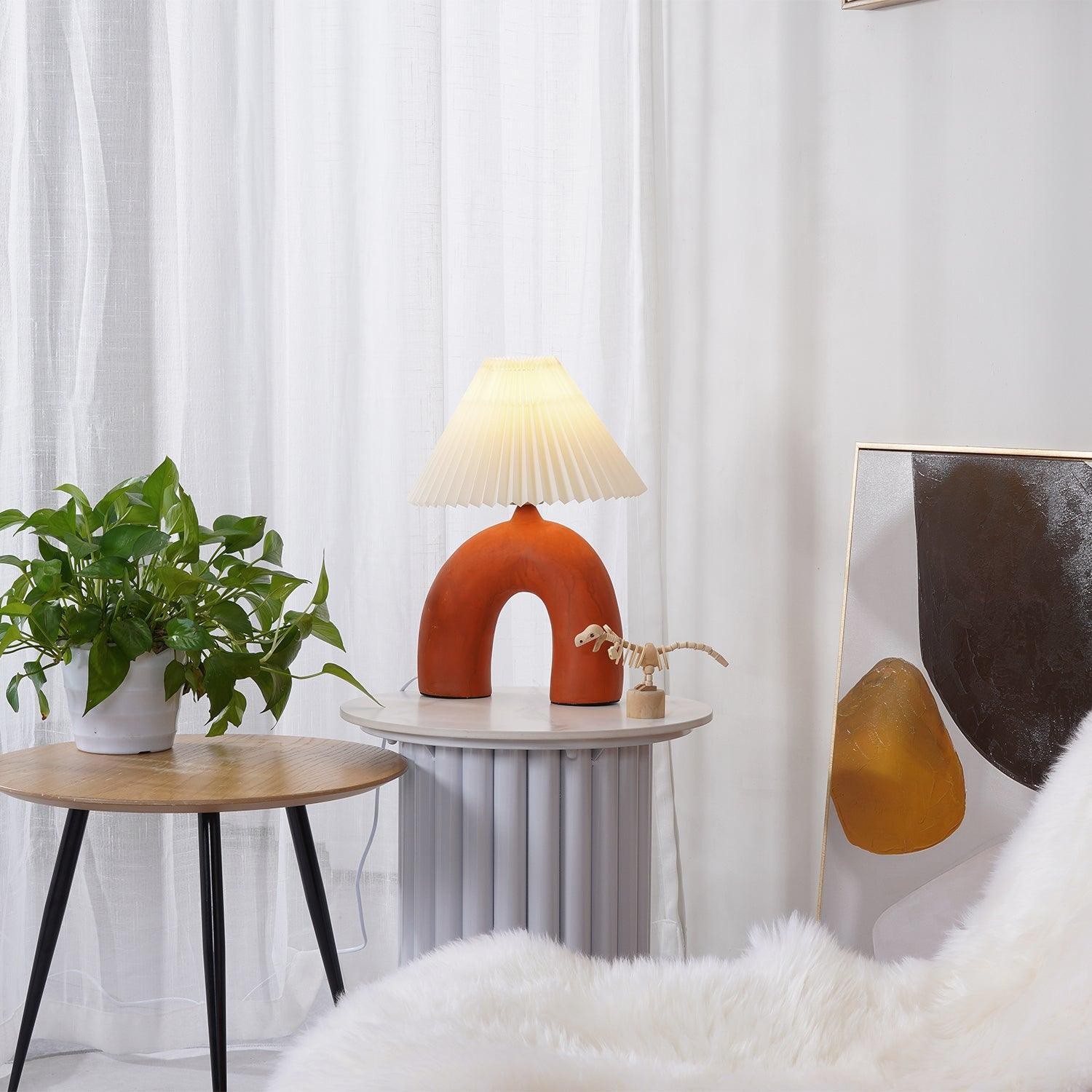 Arched Pleated Table Lamp K238