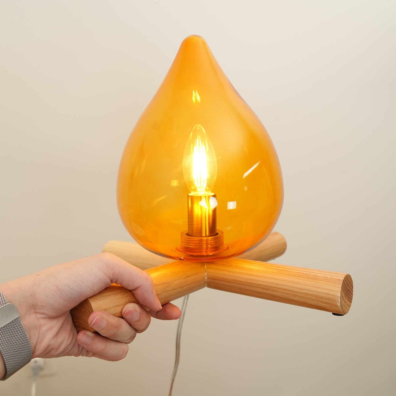 Funny Fire Shape Small Flame Table Lamp K381
