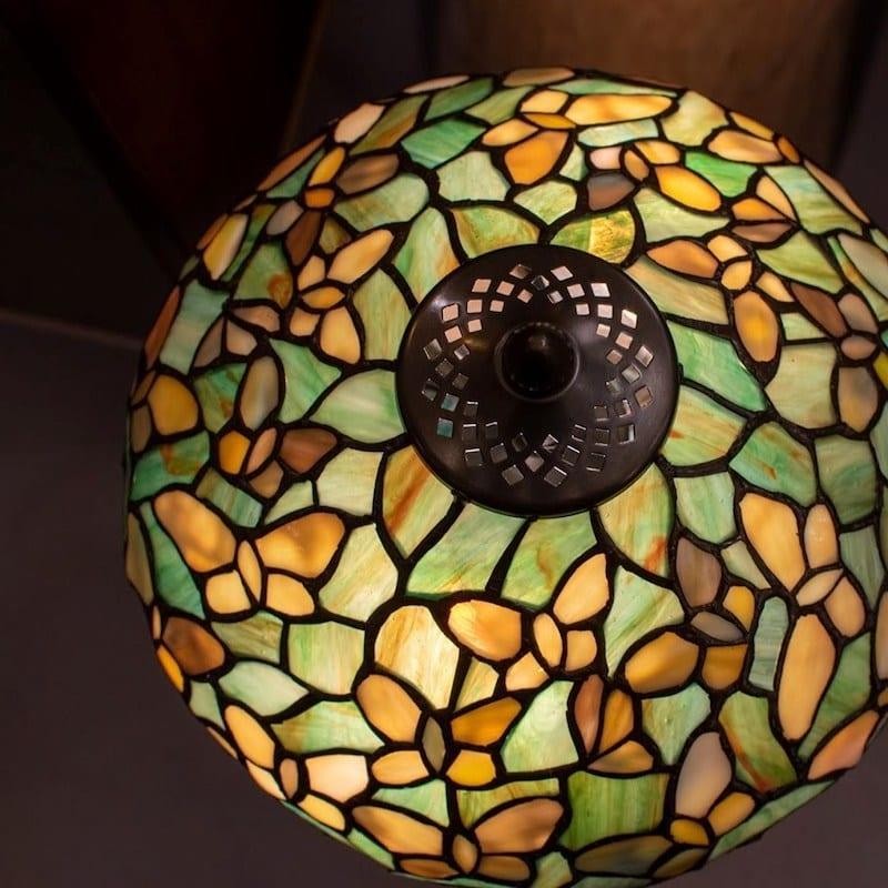 TF Sorenia Table Lamp - Warm Stained-Glass Floral Art-style Lamp K1860