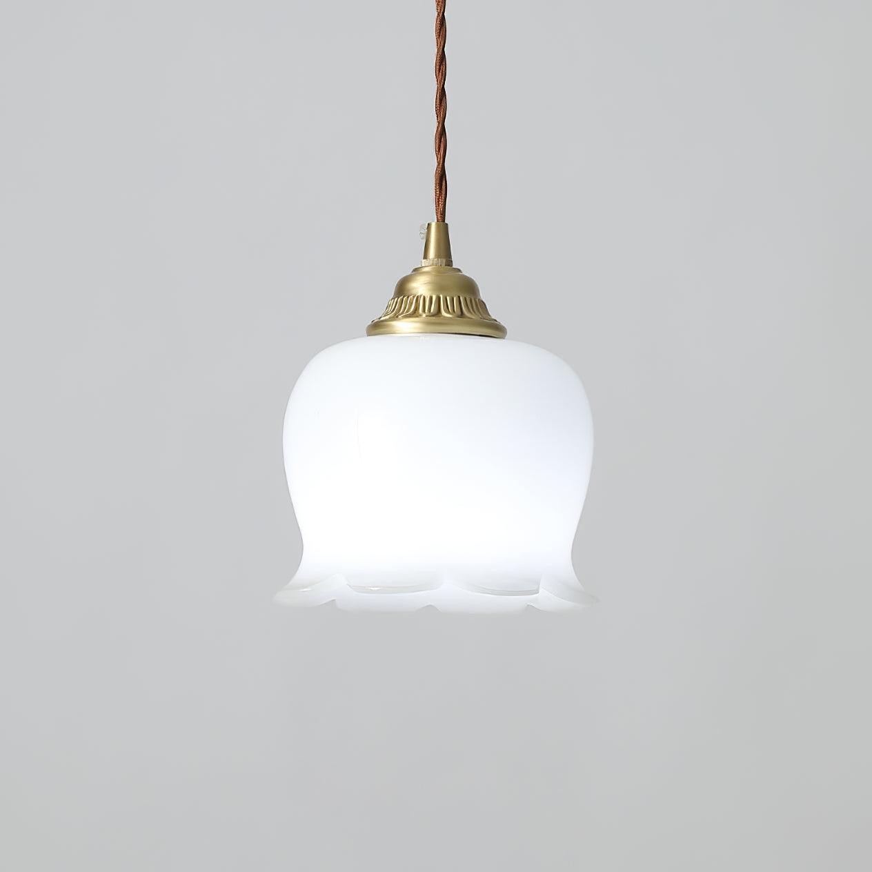 Traditional Glass Flower Pendant Lamp K736