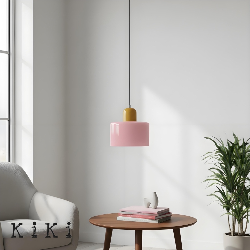 Morandi Cylinder Glass Pendant Light K30