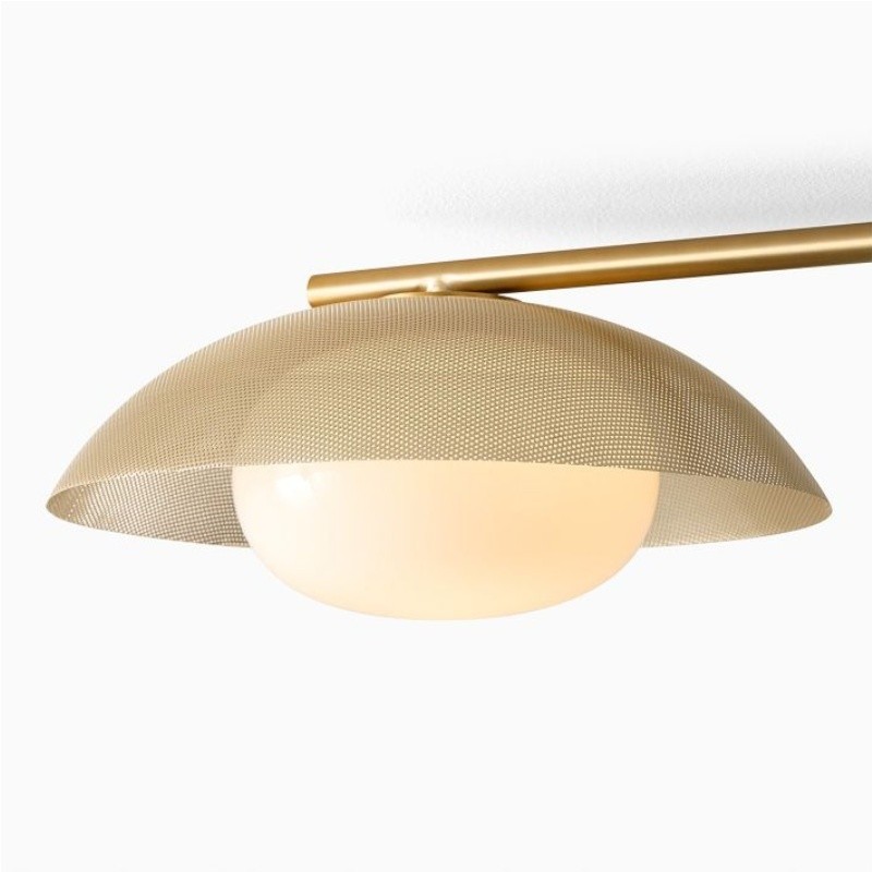 Elorina 3-Light Flush Mount Glass/Metal Ceiling Light - A Stylish Fixture for Modern Spaces K1292