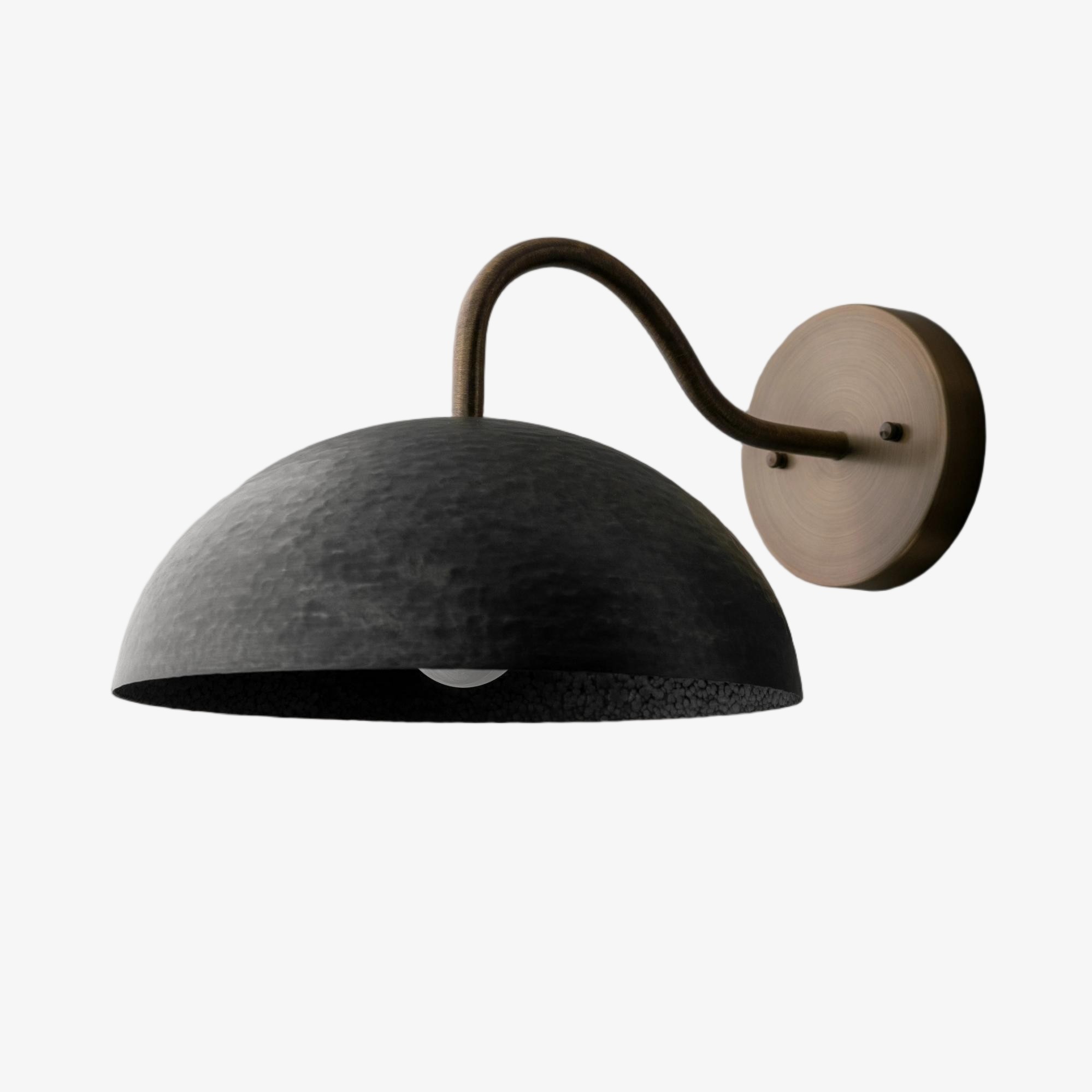 Curva Curved Dome Shade Wall Sconce – Mid-Century Modern Versatile Indoor Lighting K1542