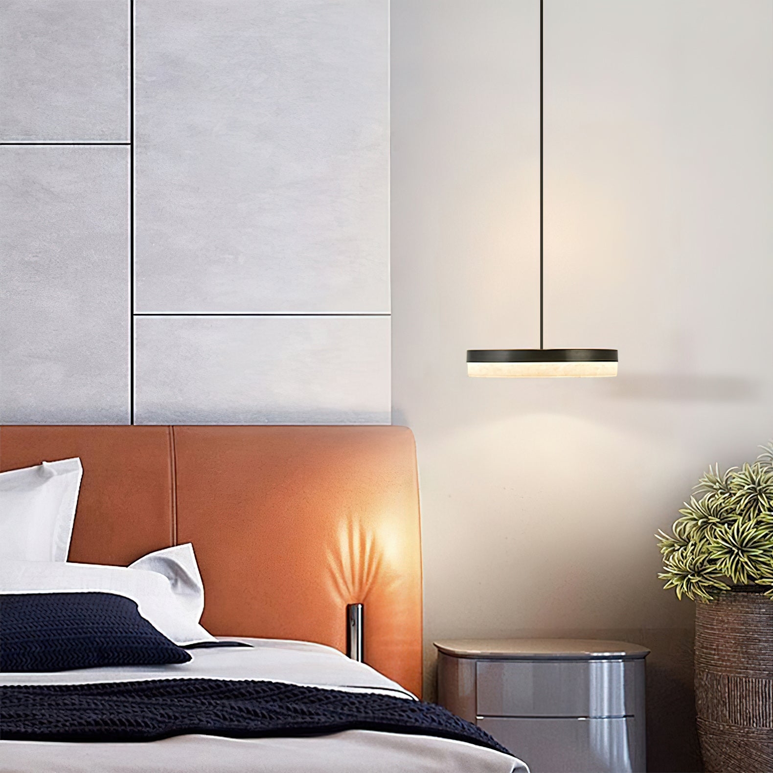 Wyatt Alabaster Pendant Light D427