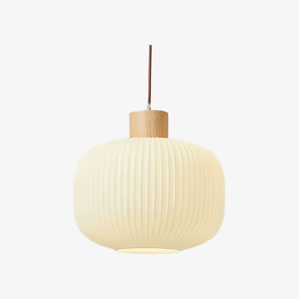 Opalyn Minimalist Opal Glass Pendant Light - Elegant Stripe Pendant Lamp for Modern Interiors K2246