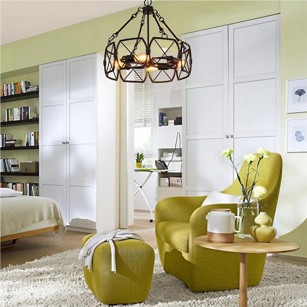 Rustic Industrial Cage Pendant Light K111