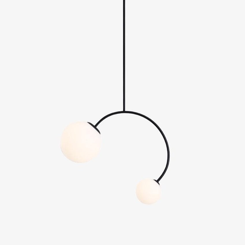 Creative Double Heads Glass Pendant Lamp K249