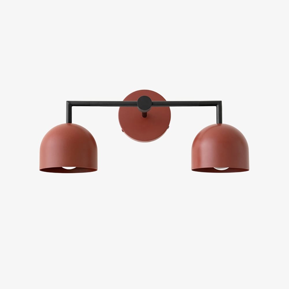 Metio Dome Farmhouse Vanity Wall Lamp - Colorful Dome Wall Sconce for Dressing Room K1596