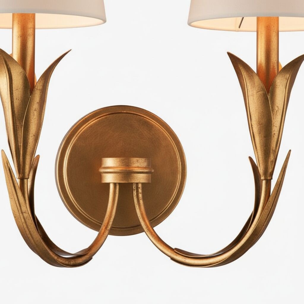 Duova Wall Lamp - Curved Reed-Like Metal Arms Design for Bedroom, Living Room or Bathroom K1662