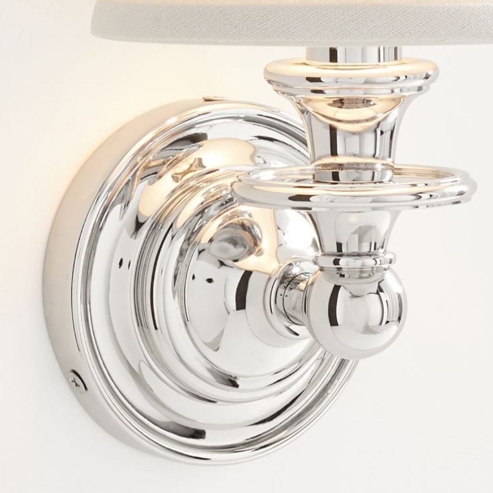 Kalvora Wall Sconce with Fabric Shade – Timeless Lighting for Living & Bedroom K1194