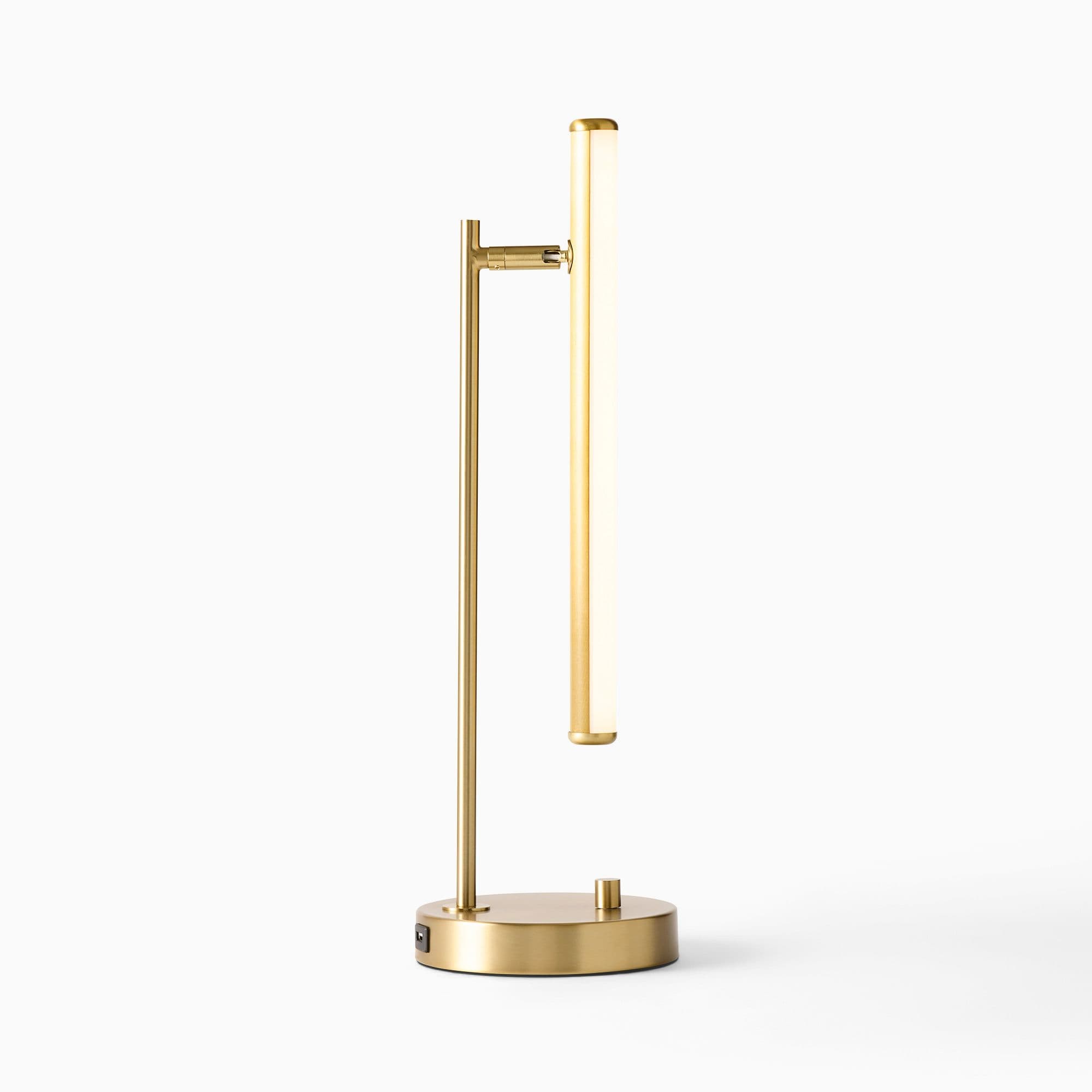 Voro Modern LED USB Table Lamp - Sleek Metal Desk & Bedside Lighting K1229