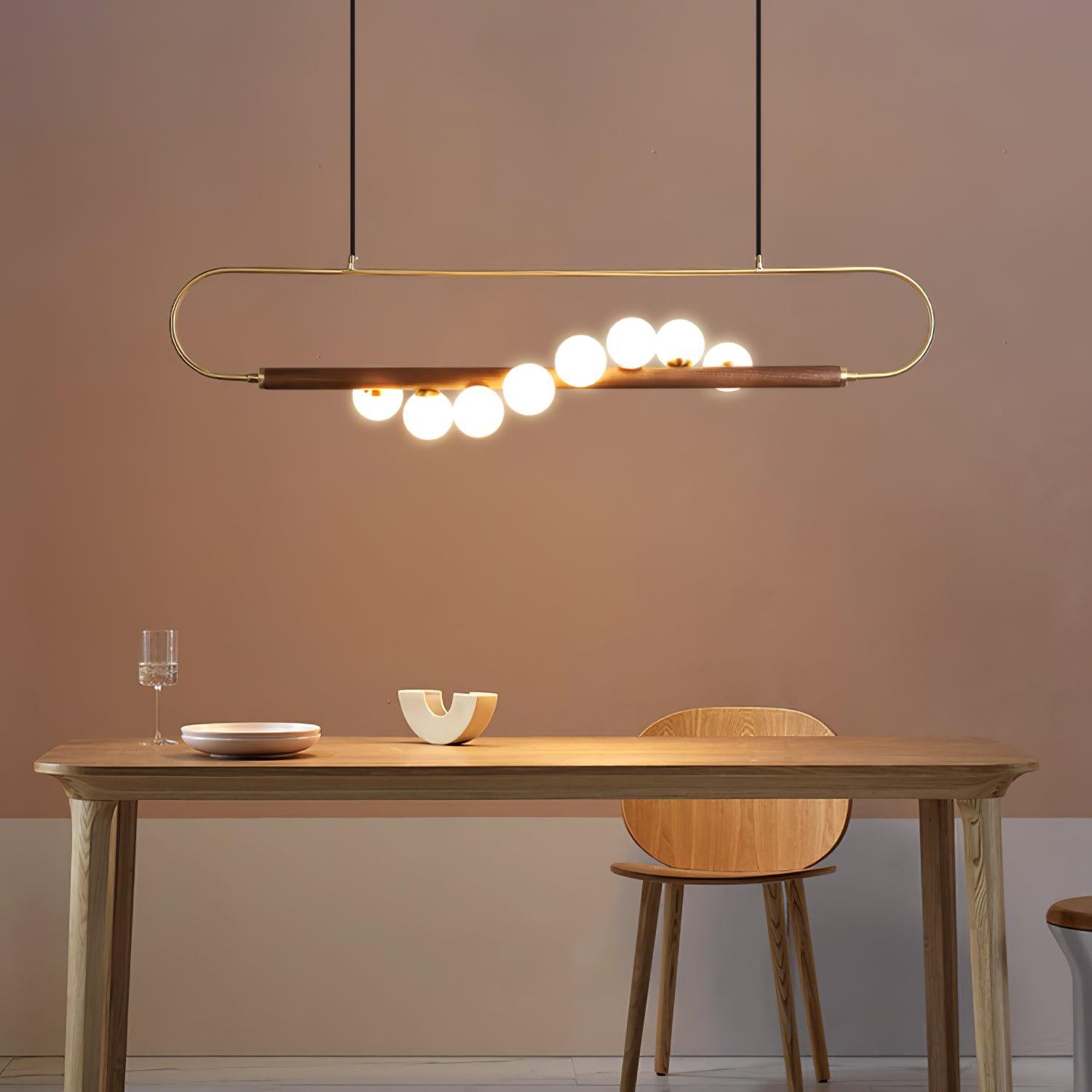 Modern Walnut Simple Chandelier K522