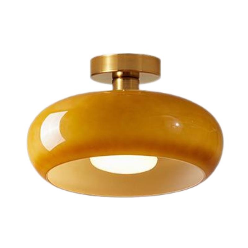 Bauhaus Style Vintage Glass Ceiling Light K72