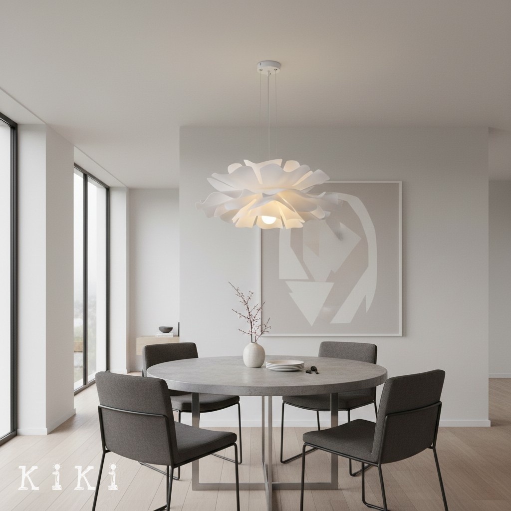 Elegant Flower Pendant Lamp - Modern Lighting for Dining Room and Living Area