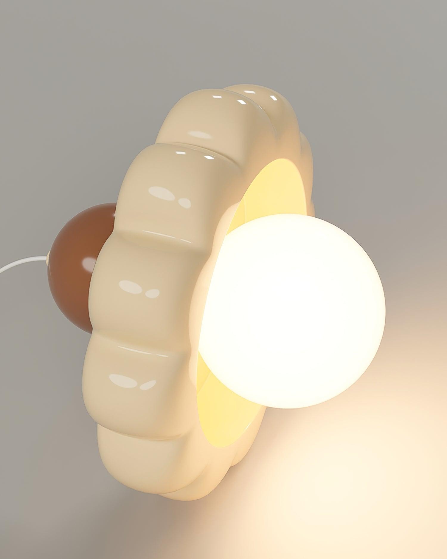 Cream Style Long Line Pumpkin Texture Pendant Lamp K307