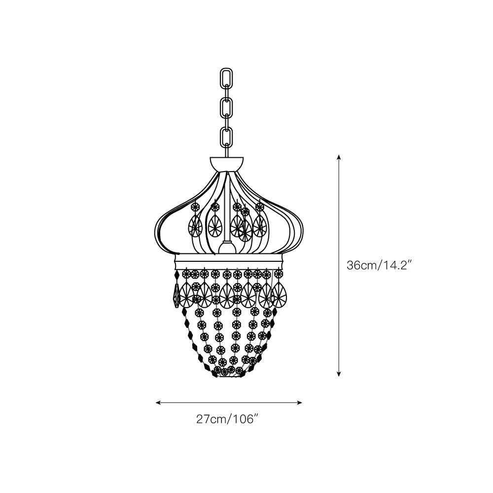 Abella Tear Drop Chandelier D517