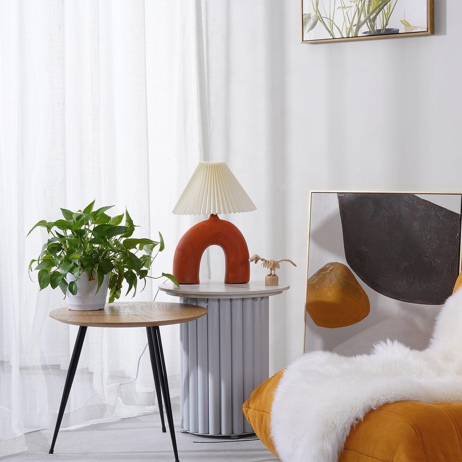 Arched Pleated Table Lamp K238