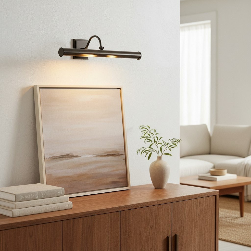 Serena Slim Hood Sconce - Transitional Style Art Lighting For Living Room K1715