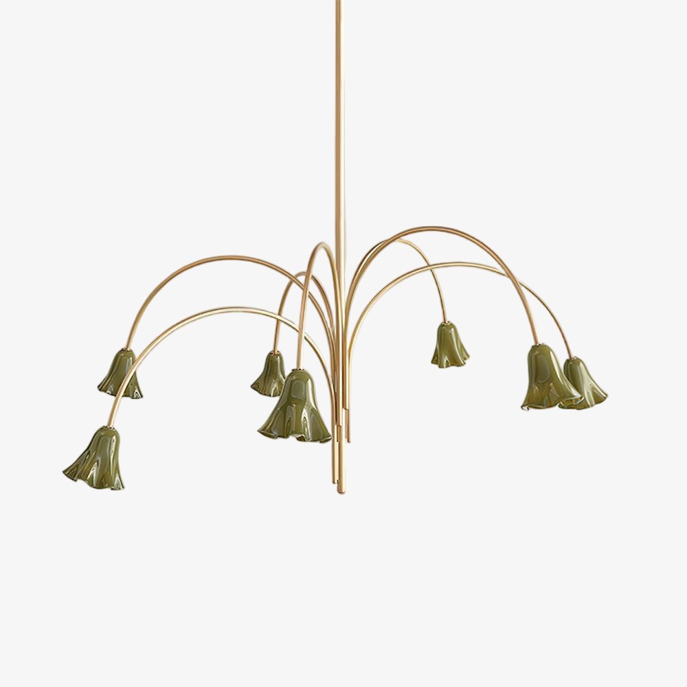 Bellina Artistic Glass Chandelier – Elegant Versatile Vera Lighting K1134
