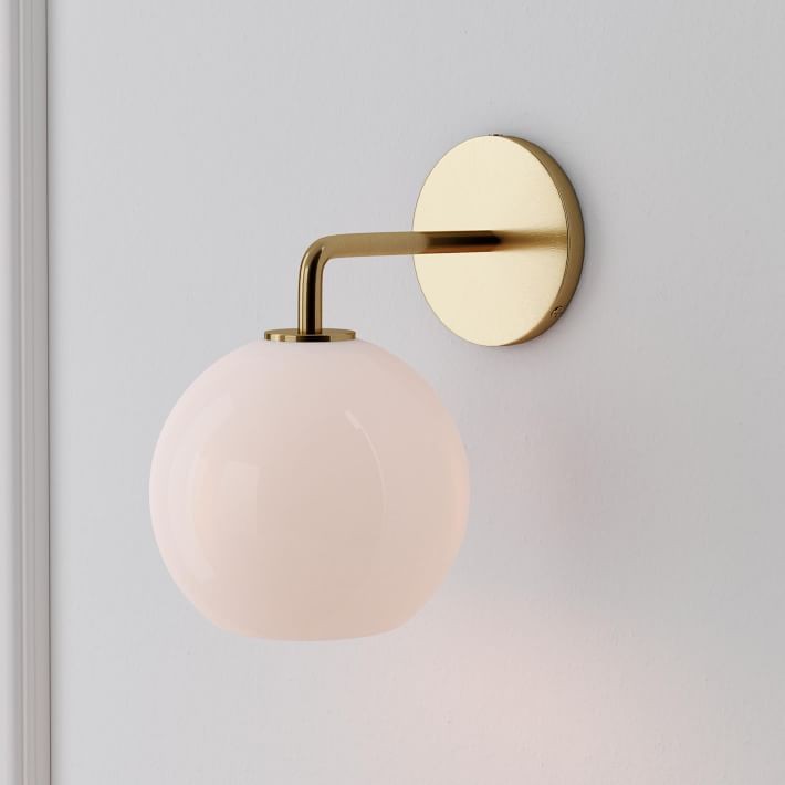 Selvion Artistic Globe Sconce Light - Handcrafted Glass Sculptural Wall Fixture K1158