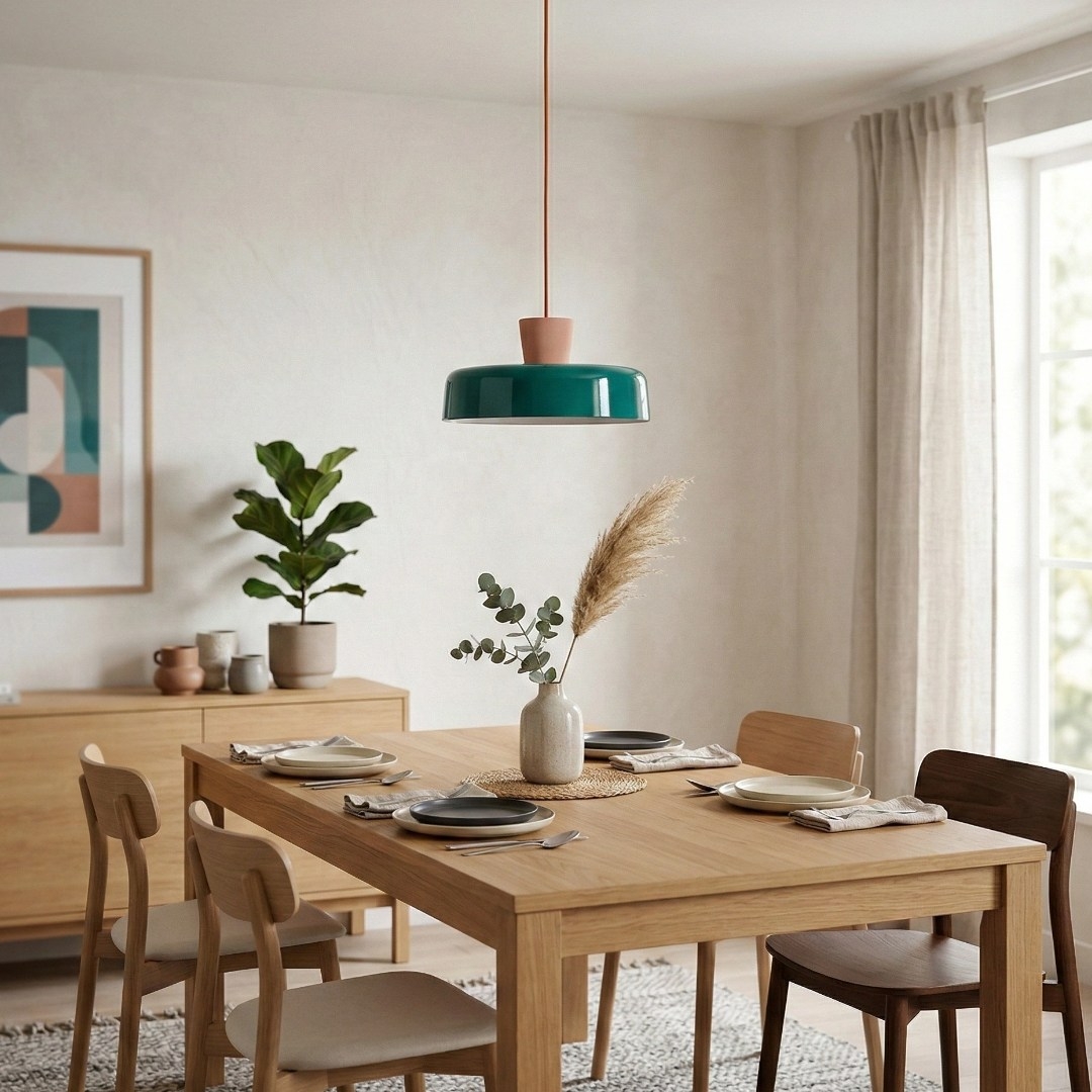 Chromara Retro Modern Colorful Bowl Pendant Light - Kitchen Island Decorative Lighting K2329