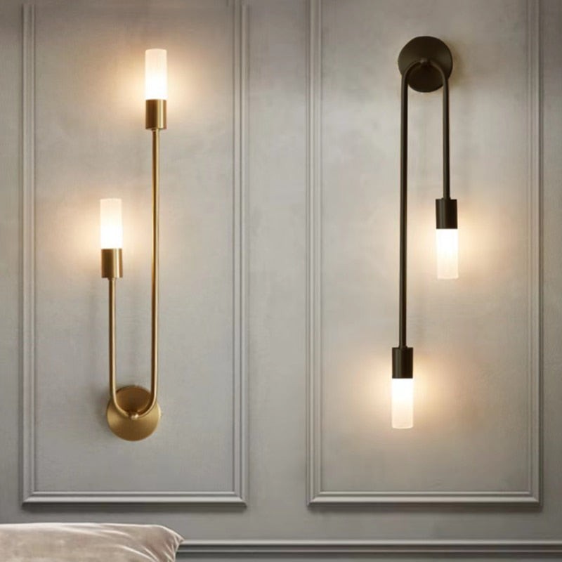 Modern Copper U-Shape Luster LED Wall Lamp K516