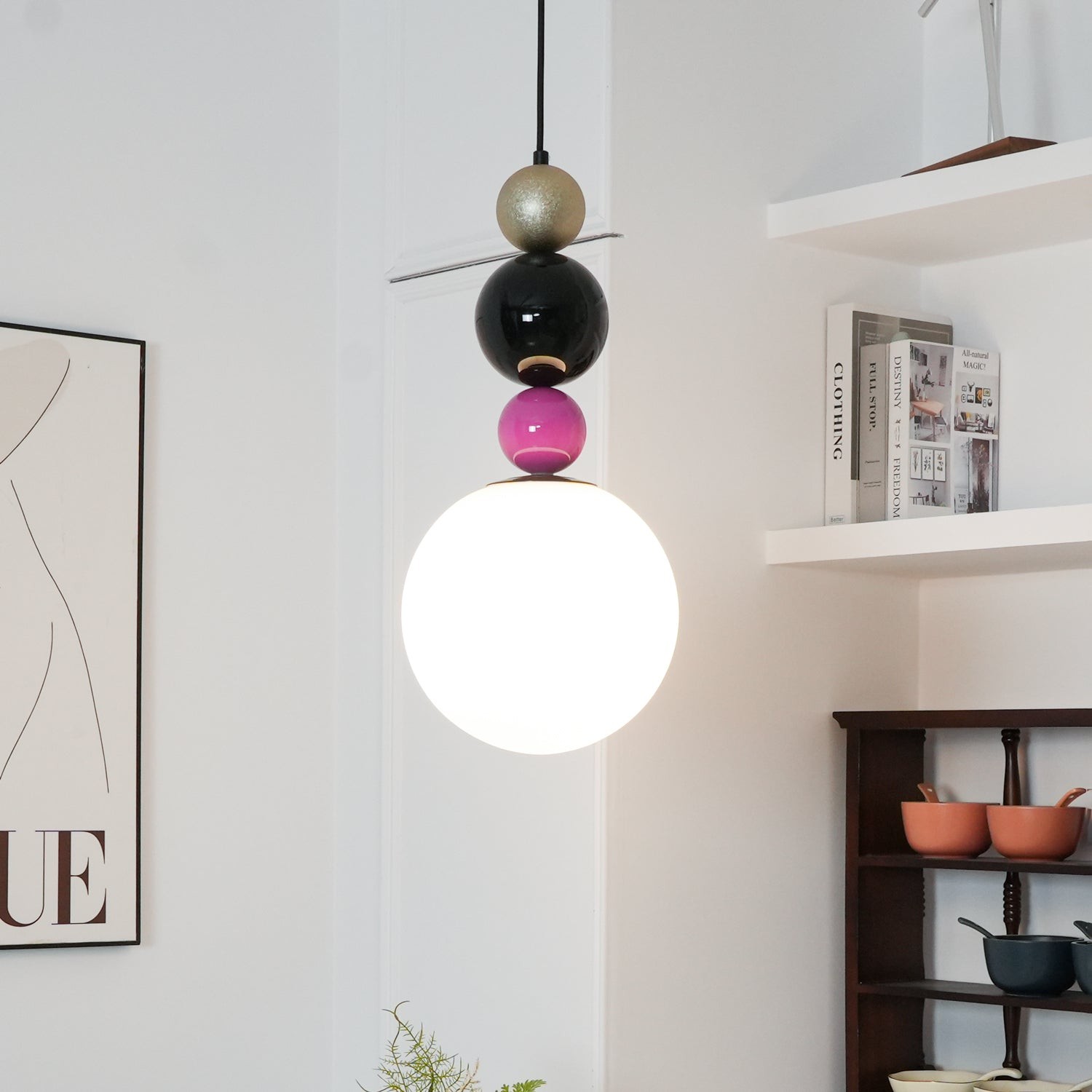 Modern Gourd Ball Pendant Lamp K682