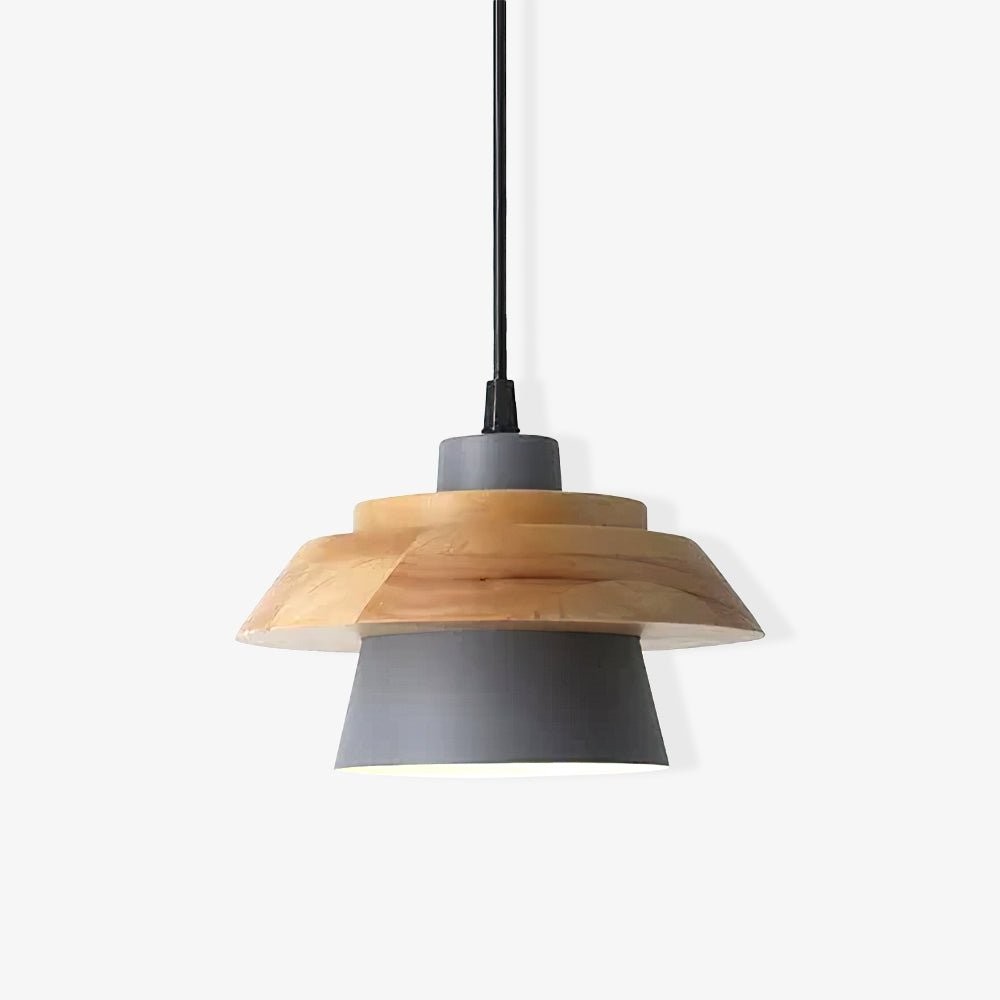 Stone Wood Pendant Lamp K677
