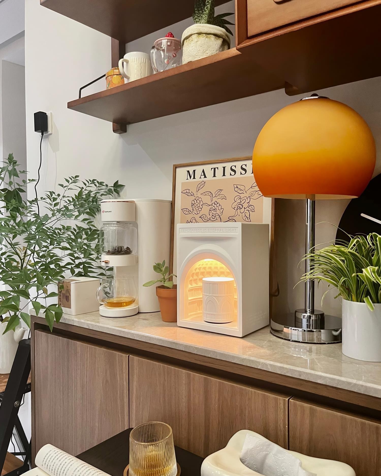 Retro Egg-shaped Dome Table Lamp K351