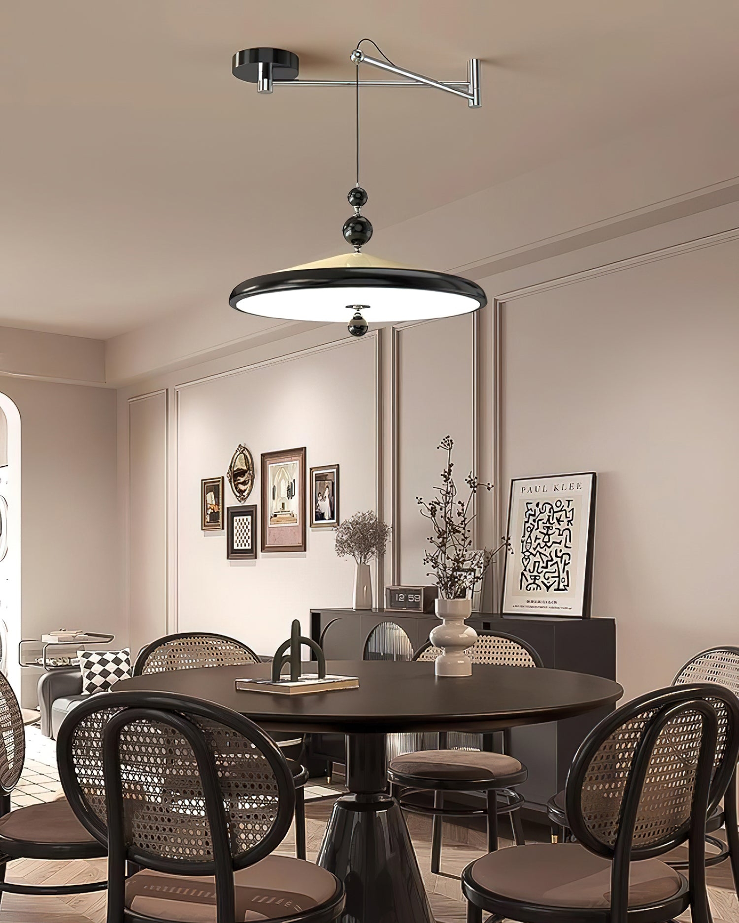 Hover Swing Arm Pendant Lamp D63