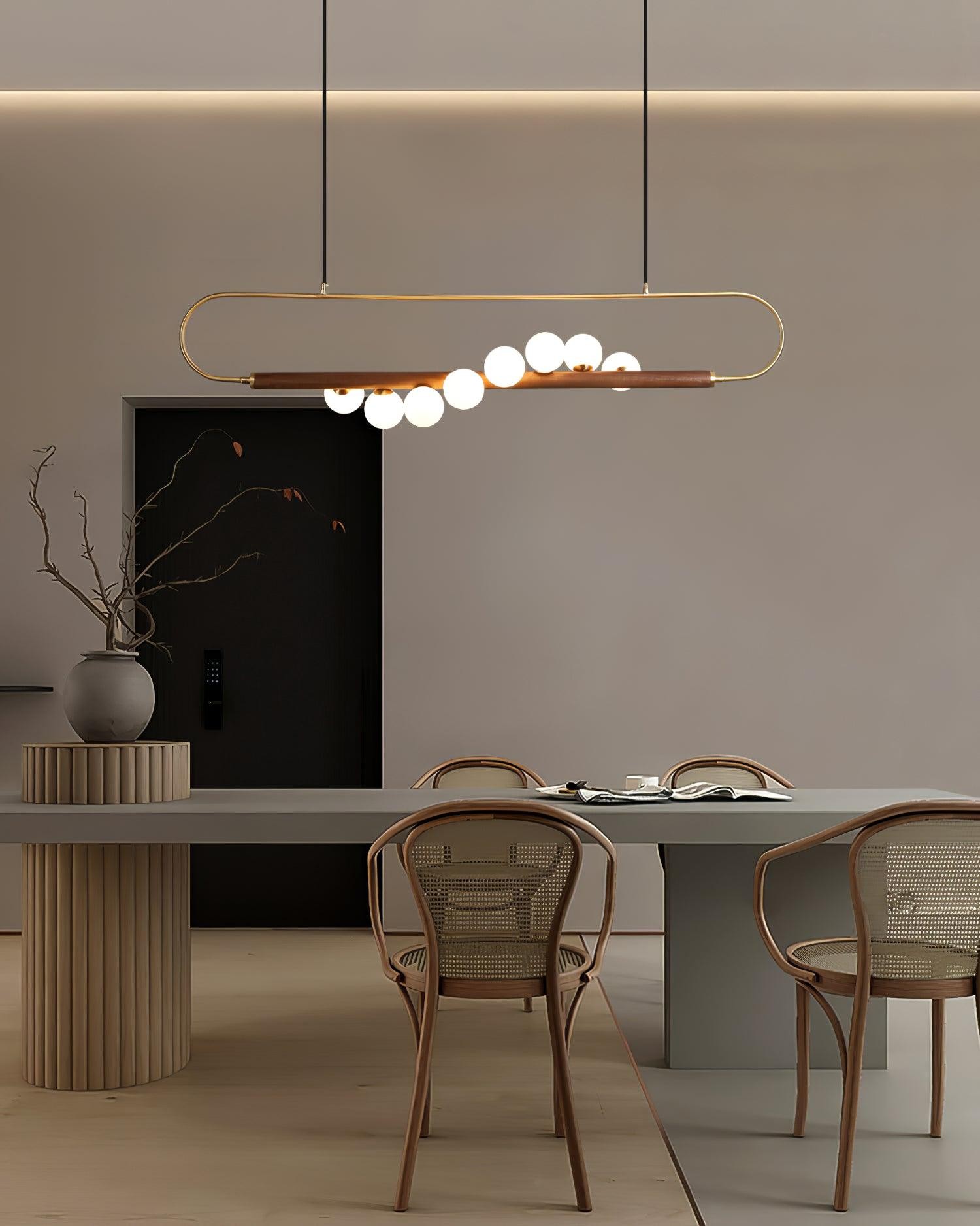 Modern Walnut Simple Chandelier K522