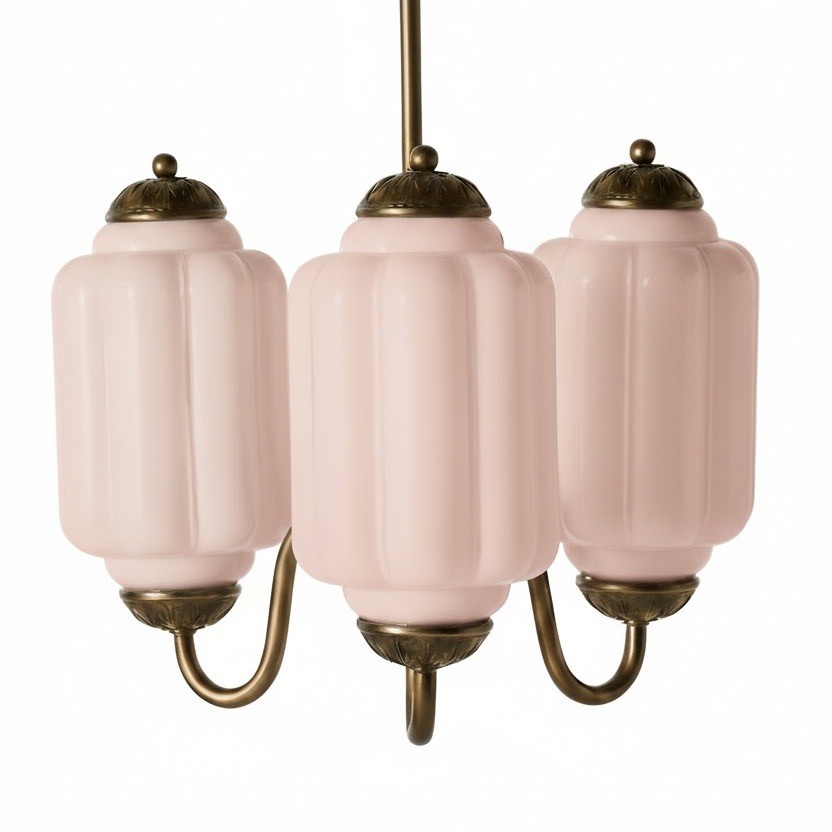 3 Lights Eloise Glass Chandelier for Living Room K947
