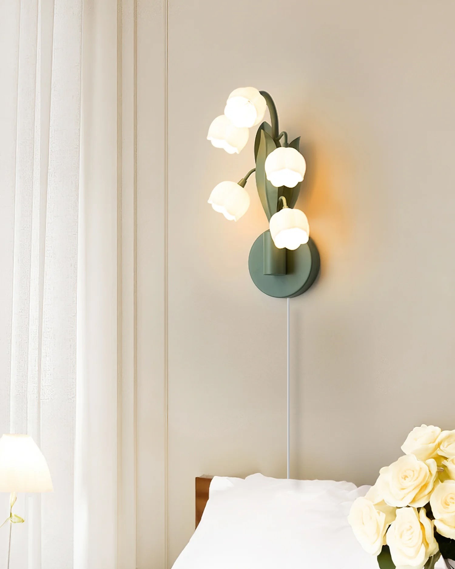 Bell Orchid Plug In Wall Lamp K973
