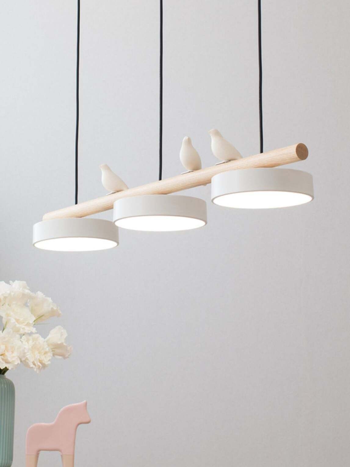 Creative Branch Bird Shaped Pendant Lamp K873