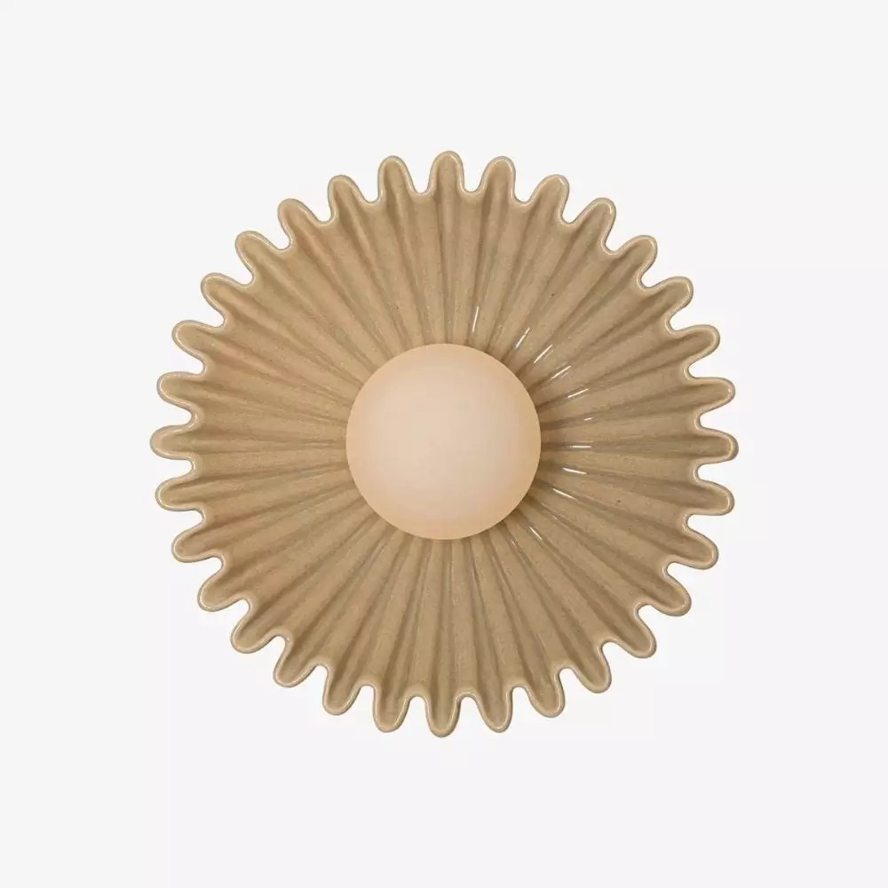 Flower Shaped Ceramic Wall Lamp - Soft Lighting for Bedroom and Hallway K259