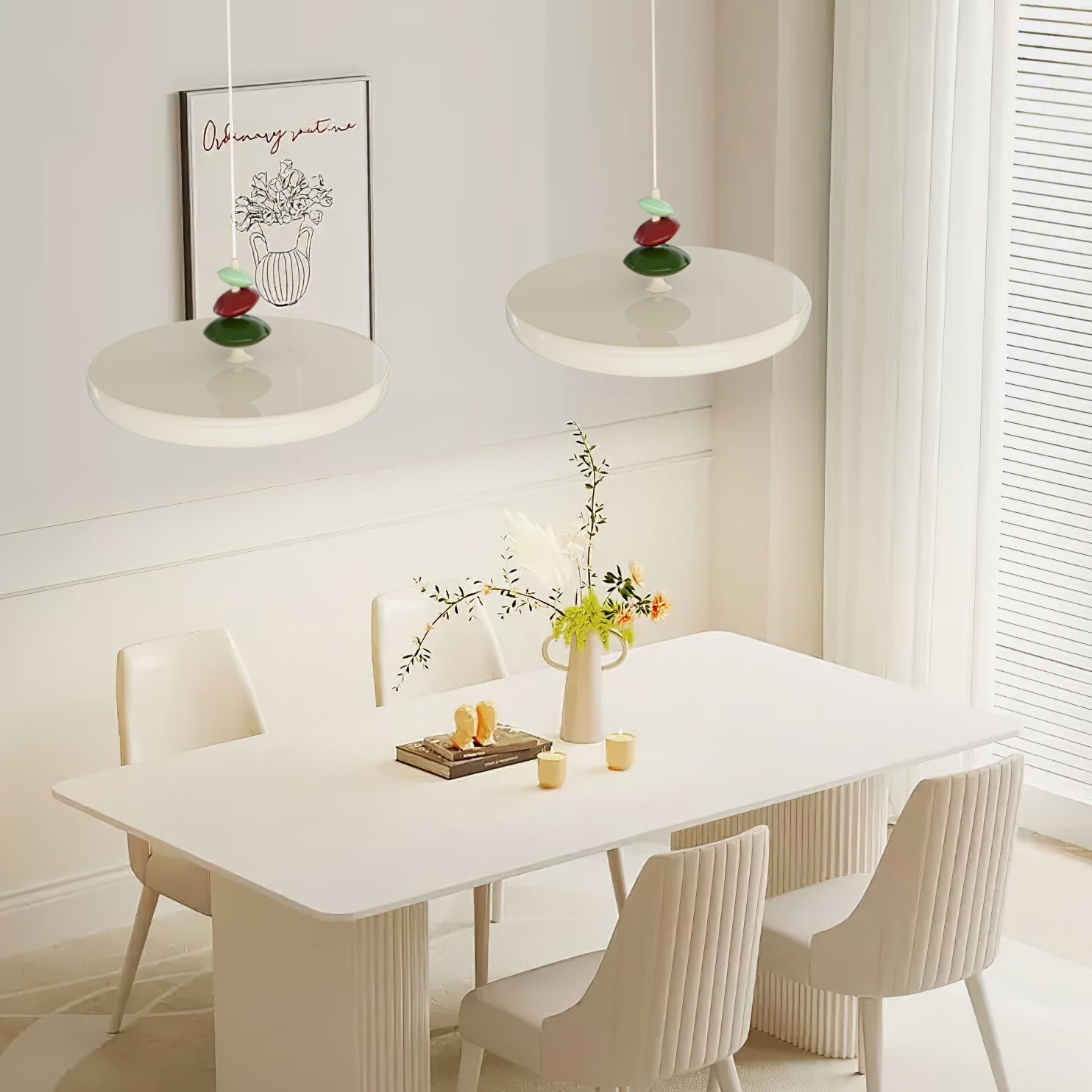 Nordic UFO Colorful LED Pendant Light K784