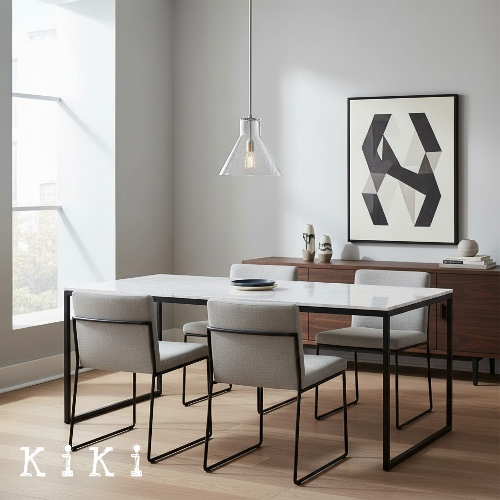Glavira Modern Glass Pendant Light - Stylish Hanging Lamp for Dining Room K1313